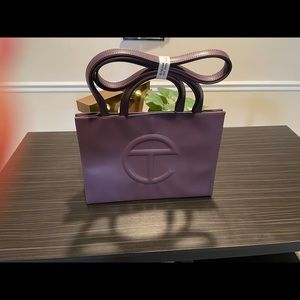 Telfar Medium Eggplant (Dark Purple) bag. BRAND NEW
